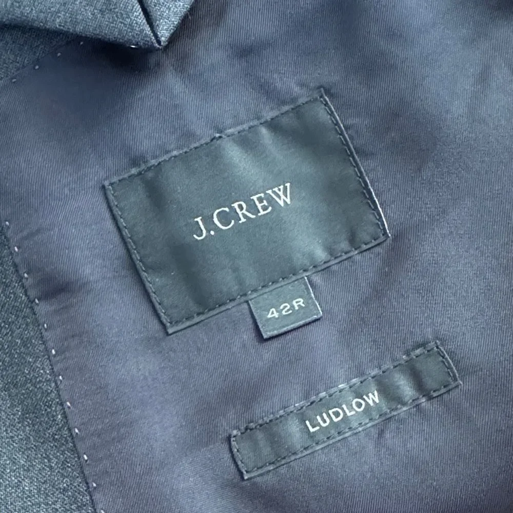 J.Crew Ludlow Slim-fit suit jacket in Italian wool Deep Charcoal 42R